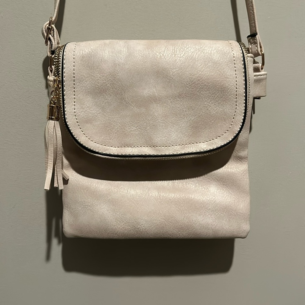 Cream Crossbody Purse